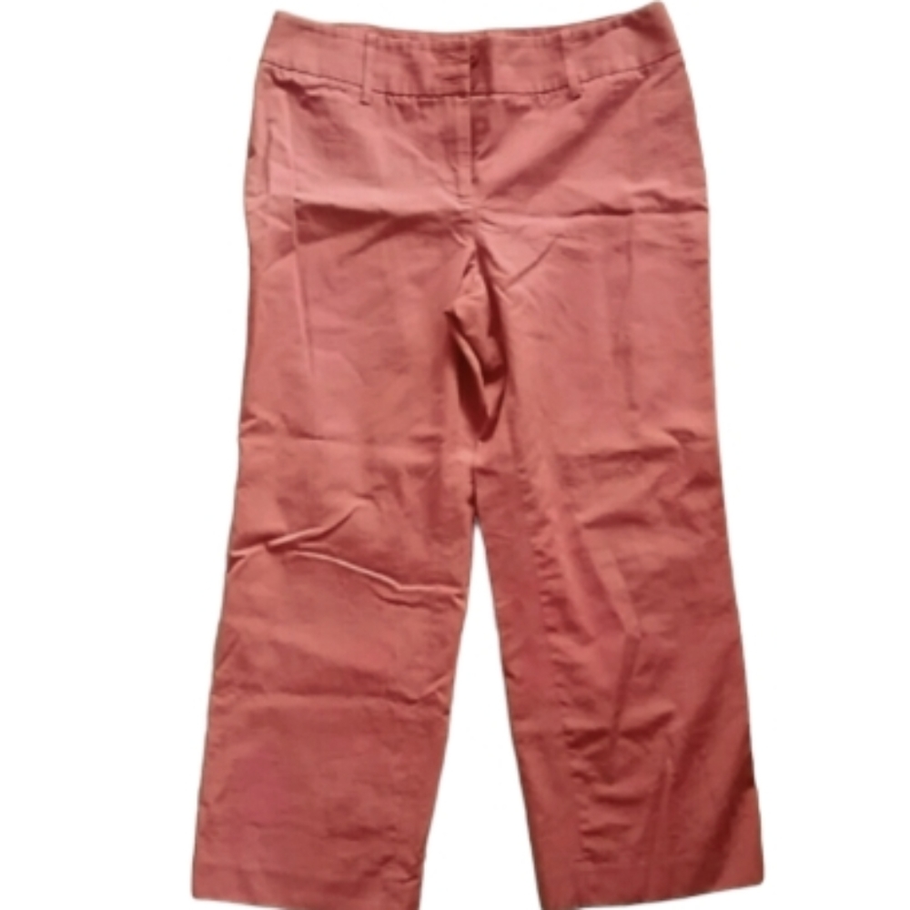 Ann Taylor Factory Womans Coral Cropped Pants Size‎ 10